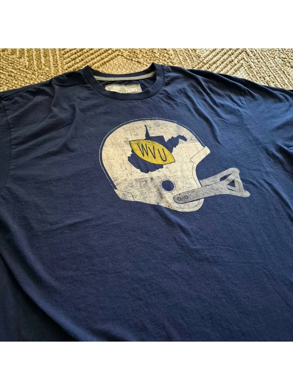 VTG Y2k Nike West Virginia Mountaineers Graphic Tee 2XL XXL